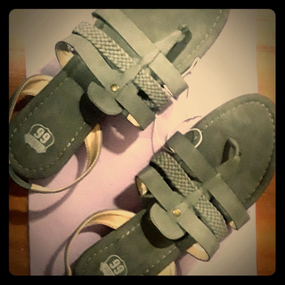 Grey Suede Route 66 sandals